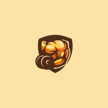 Gym trainer logo design Gym trainer logo Ideas (Gym Muscle) - SmallBusinessWeb