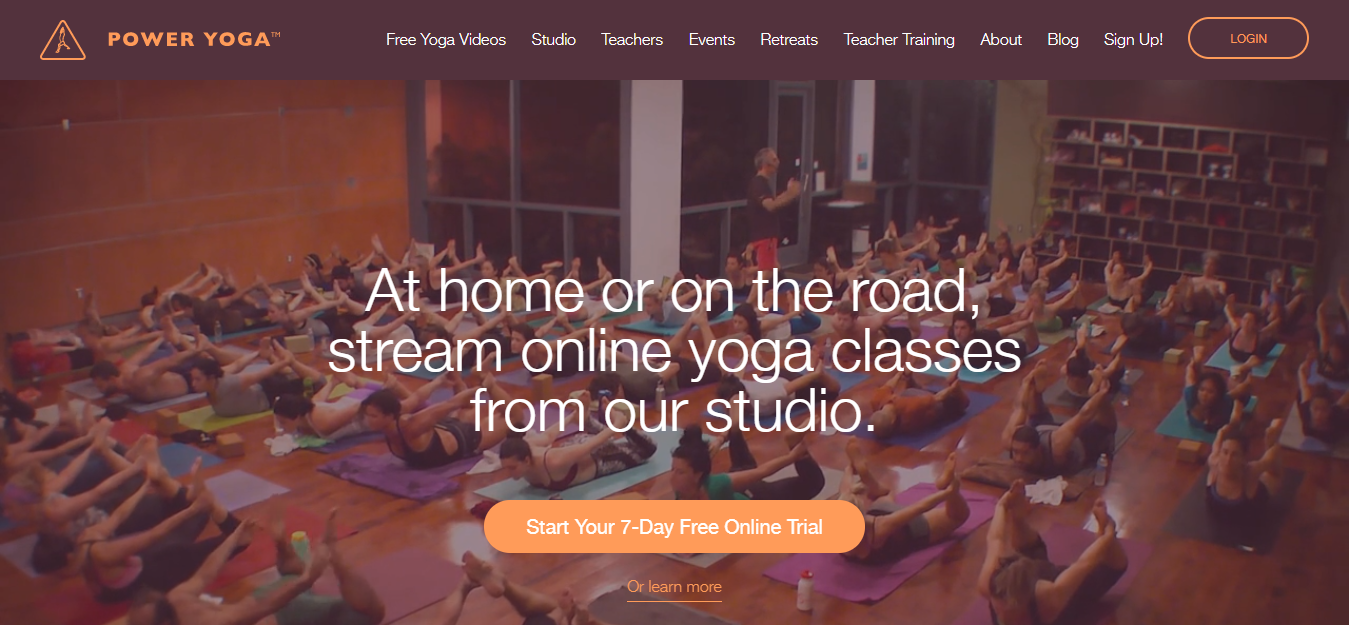 Yoga Trainer Website Design Ideas (Power Yoga) - SmallBusinessWeb