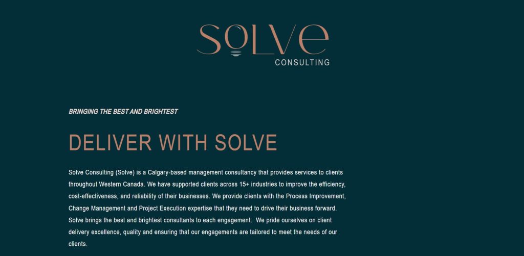 The Importance of a Professional Website for Consultancy Firms (Solve Consulting) - Small Business Web